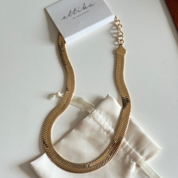 Ettika snake chain necklace - 18k gold plated - BNWT - Picture 1 of 1